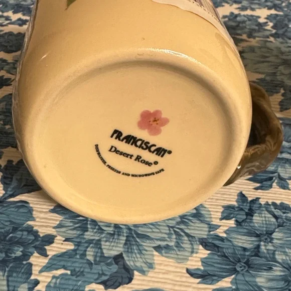Franciscan Desert Rose Ceramic Mugs 16 oz - Picture 2 of 7